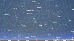 ５月の南の星空（背景黒）